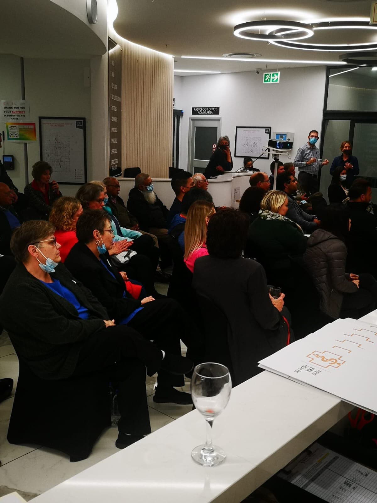 A full audience of healthcare professionals at a MedTalk Network medical education evening